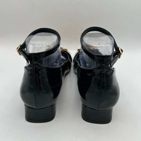 Jeffrey Campbell So Cute Patent Leather Ankle Strap Flats Buckle Women’s  8.5 - Picture 8 of 14